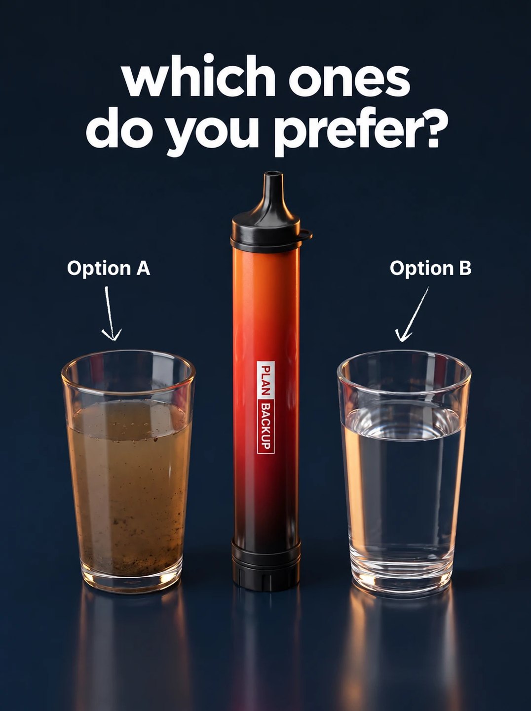 Plan Backup Survival Straw